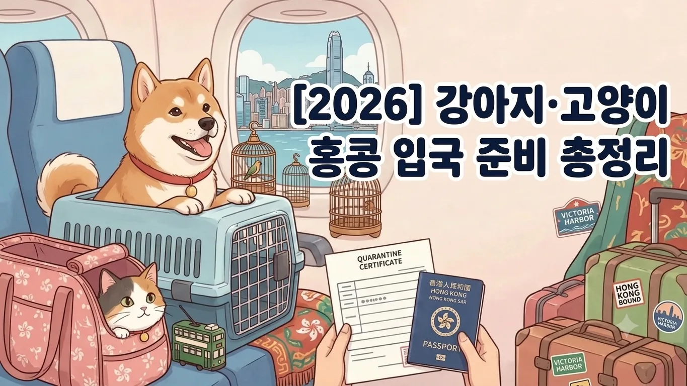 [2026] 강아지·고양이 홍콩 입국 준비 총정리 | 동물검역 절차·서류·기간
