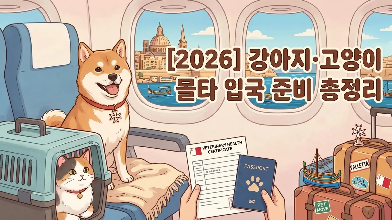 [2026] 강아지·고양이 몰타 입국 준비 총정리 | 동물검역 절차·서류·기간