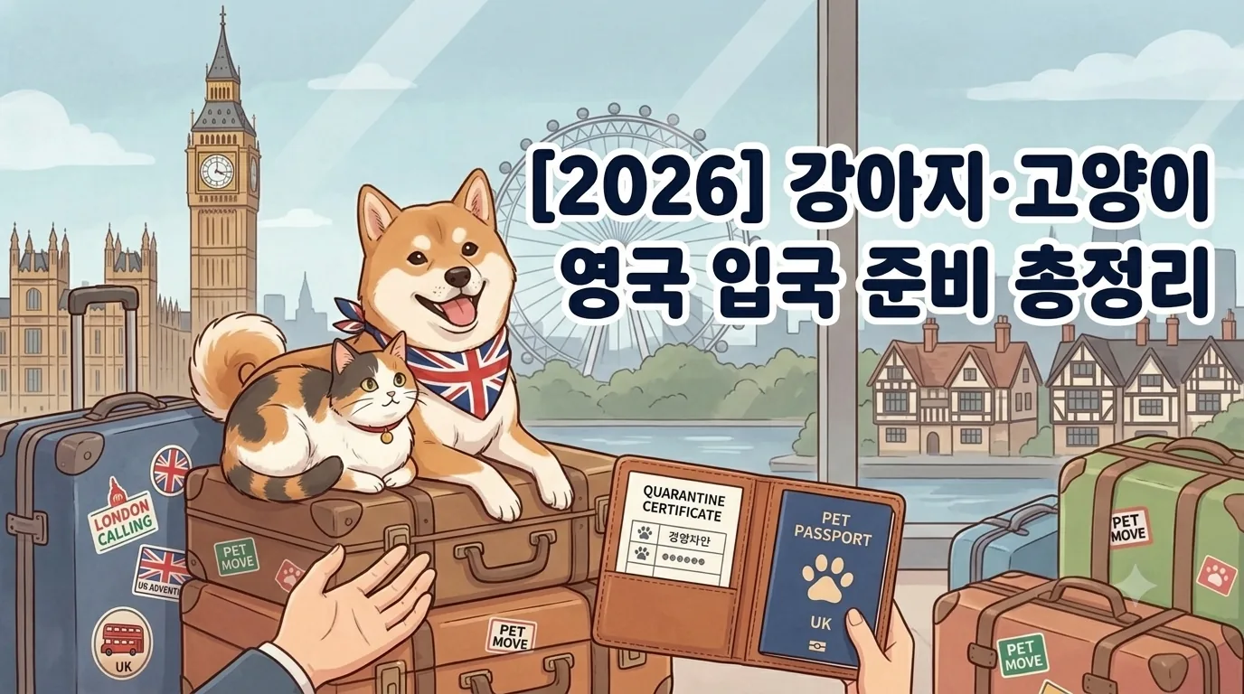 [2026] 강아지·고양이 영국 입국 준비 총정리 | 동물검역 절차·서류·기간
