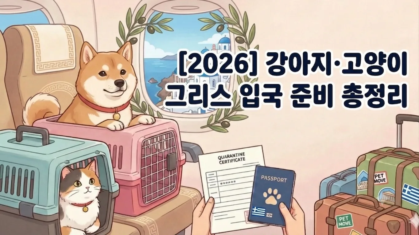 [2026] 강아지·고양이 그리스 입국 준비 총정리 | 동물검역 절차·서류·기간