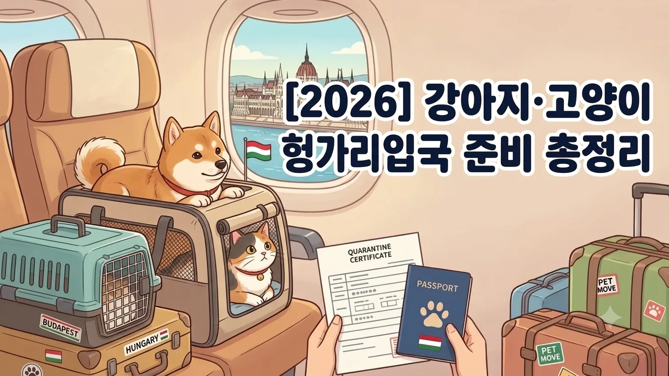 [2026] 강아지·고양이 헝가리 입국 준비 총정리 | 동물검역 절차·서류·기간