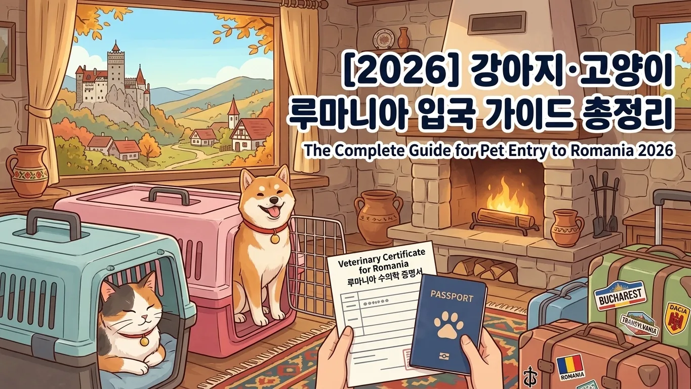 [2026] 강아지·고양이 루마니아 입국 준비 총정리 | 동물검역 절차·서류·기간