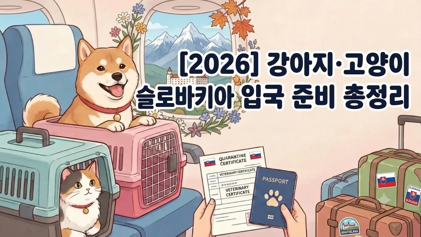 [2026] 강아지·고양이 슬로바키아 입국 준비 총정리 | 동물검역 절차·서류·기간