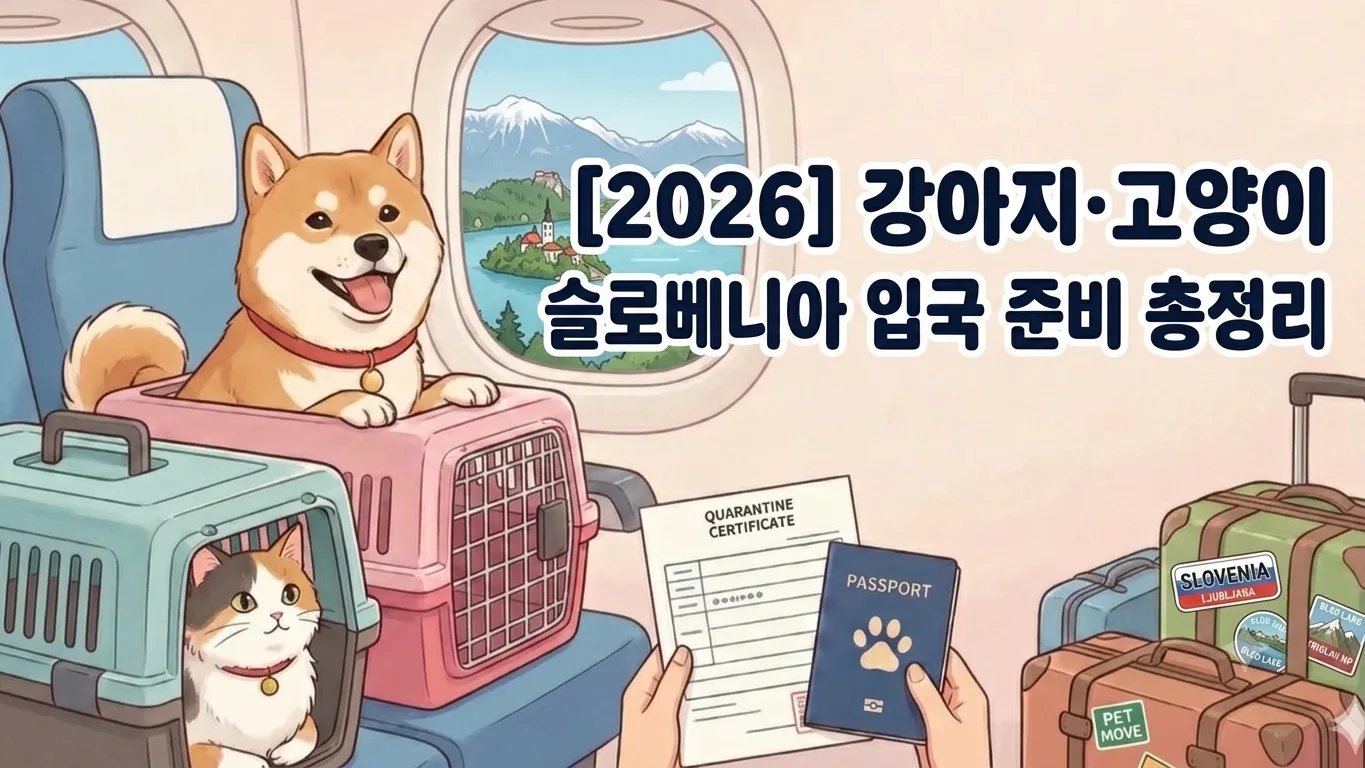 [2026] 강아지·고양이 슬로베니아 입국 준비 총정리 | 동물검역 절차·서류·기간