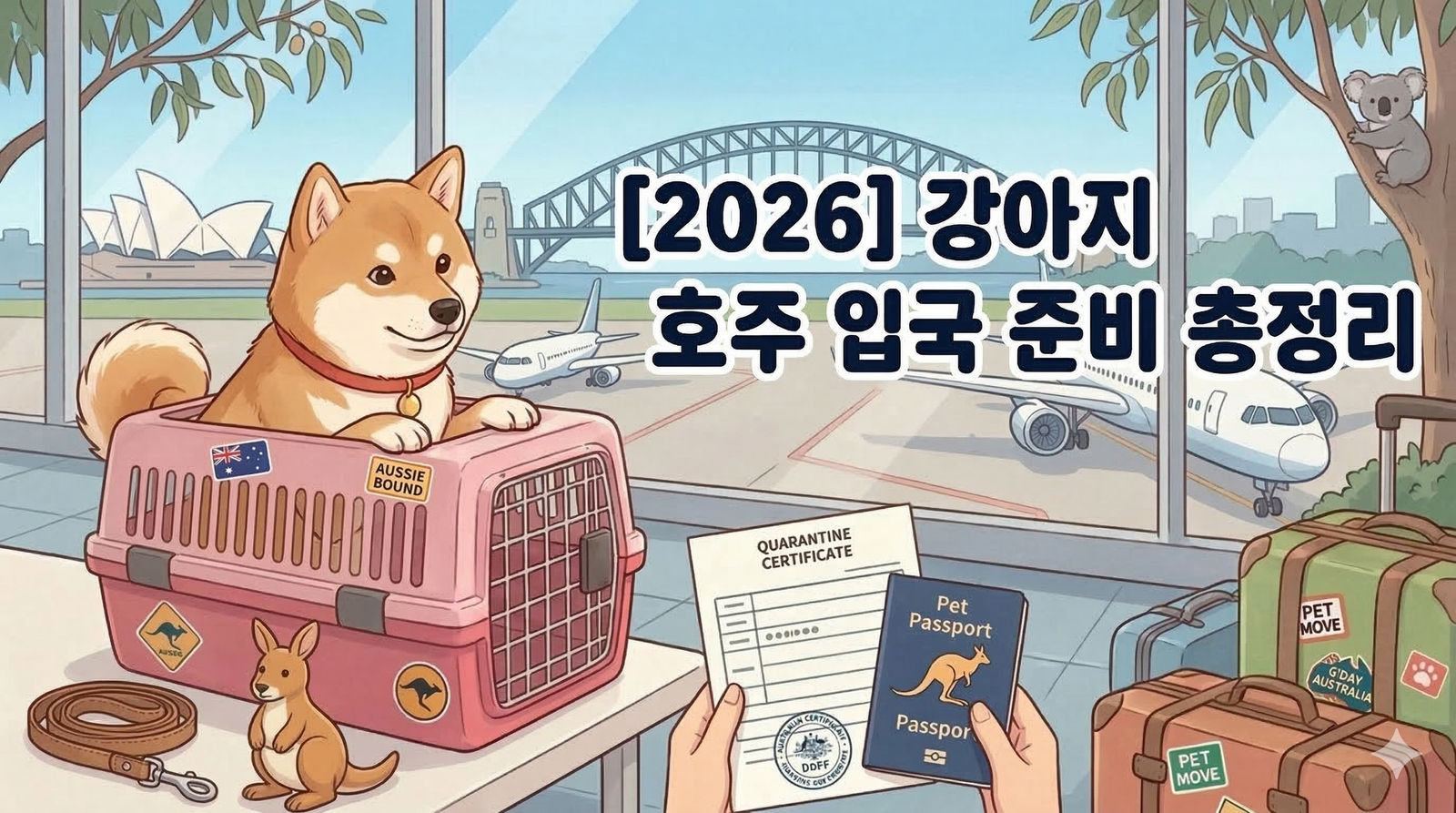 [2026] 강아지 호주 입국 준비 총정리 | 동물검역 절차·서류·기간